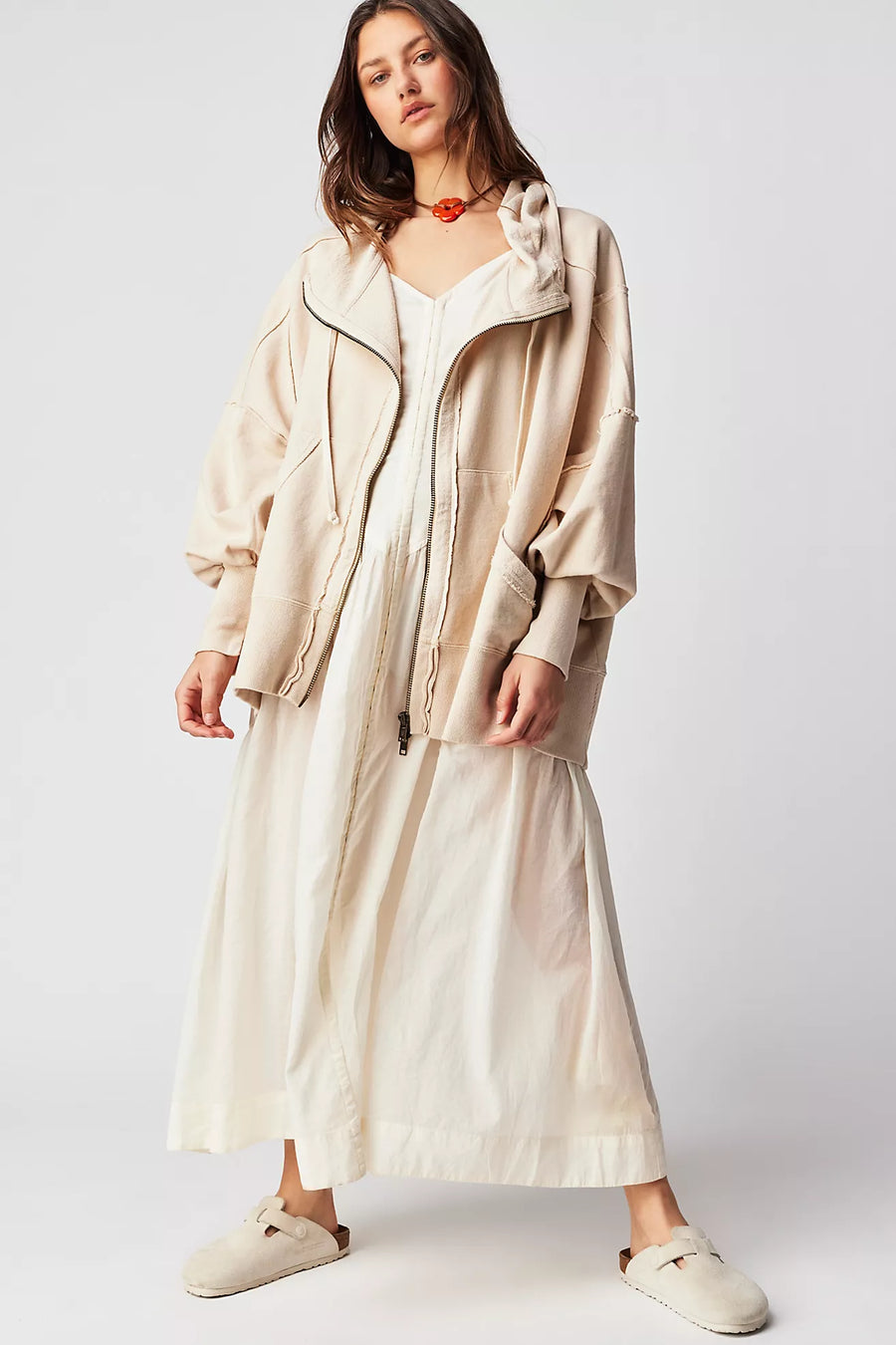 Free People Camden Hoodie - Sand