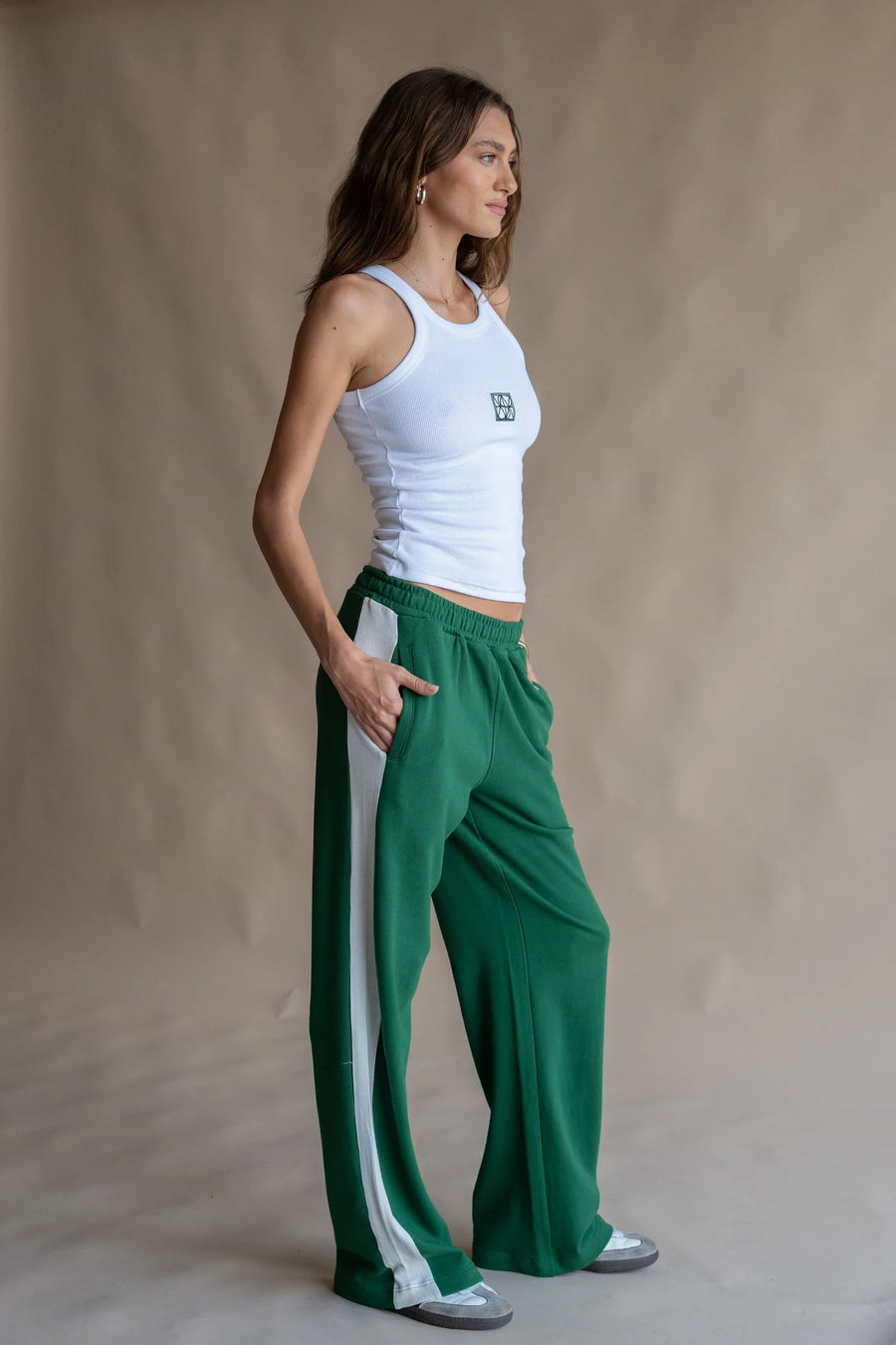 Araminta James Classic Trackpant - Dark Green