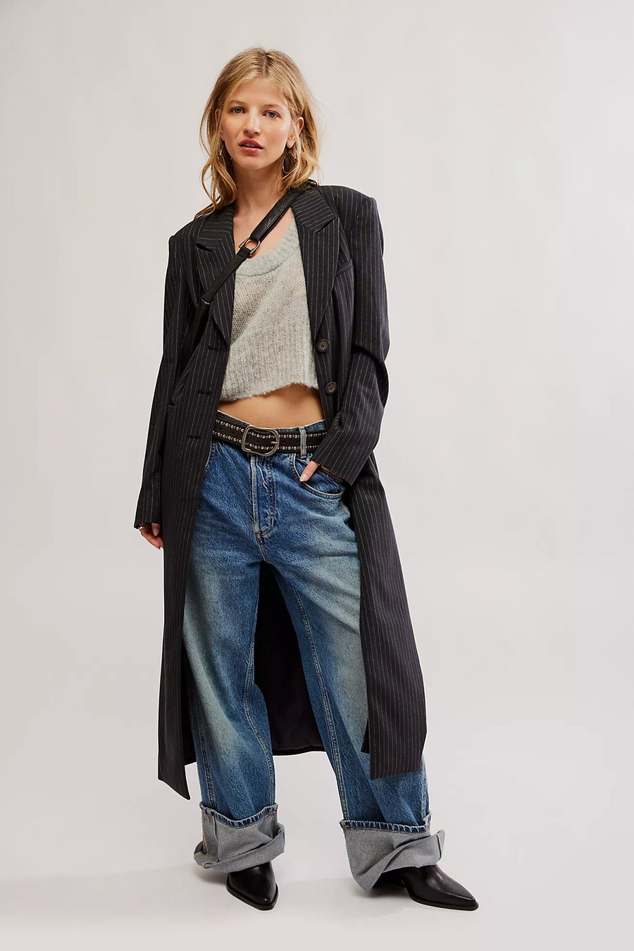 Free People Hailey Duster - Black Combo