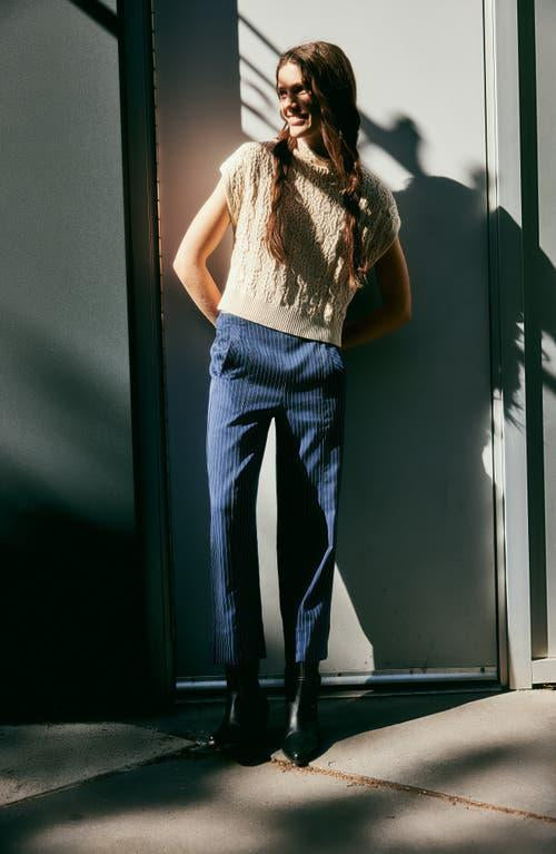 Free People Acadia Trouser - Blue combo