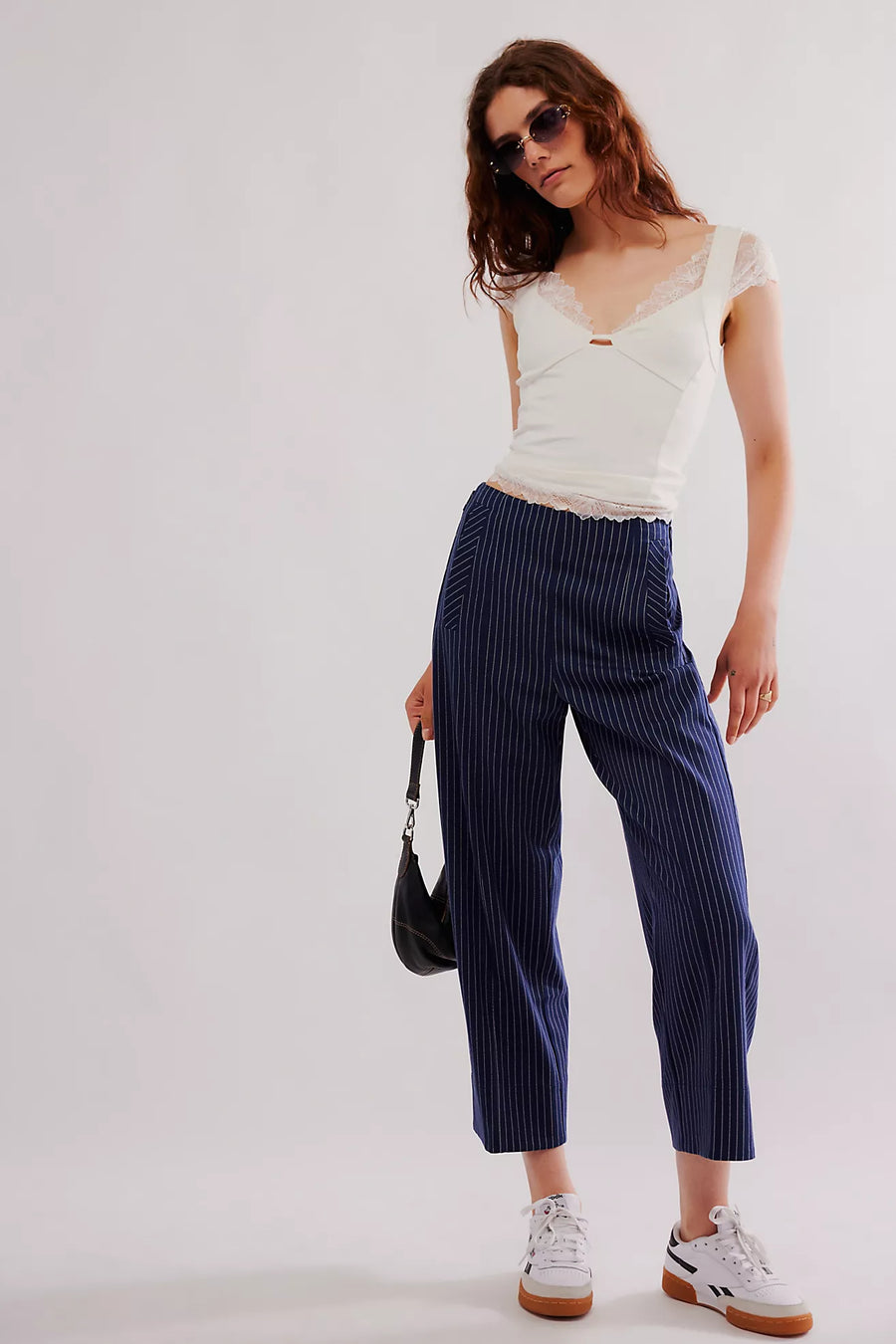 Free People Acadia Trouser - Blue combo