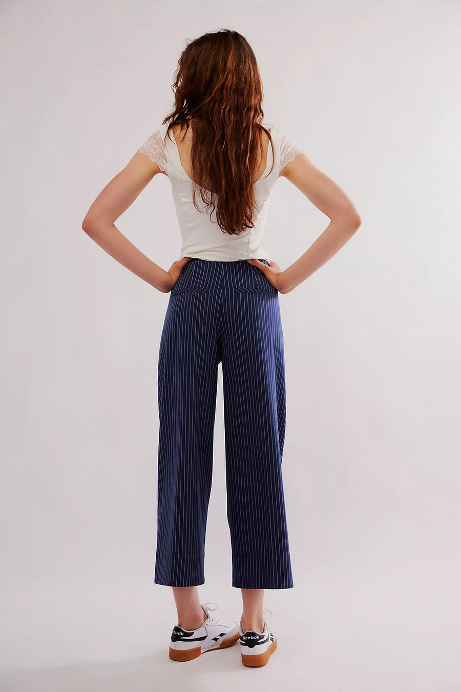 Free People Acadia Trouser - Blue combo