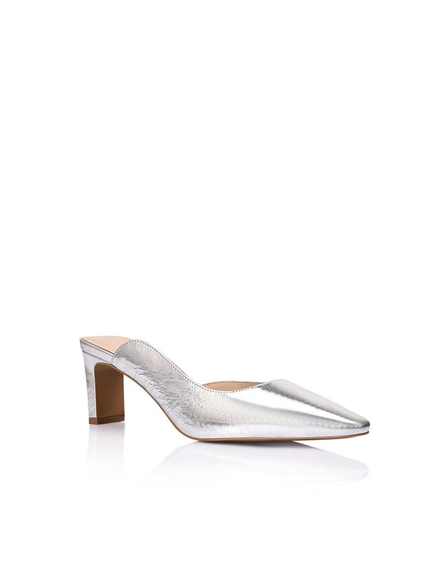 Lana Wilkinson Di Mule Silver Metallic