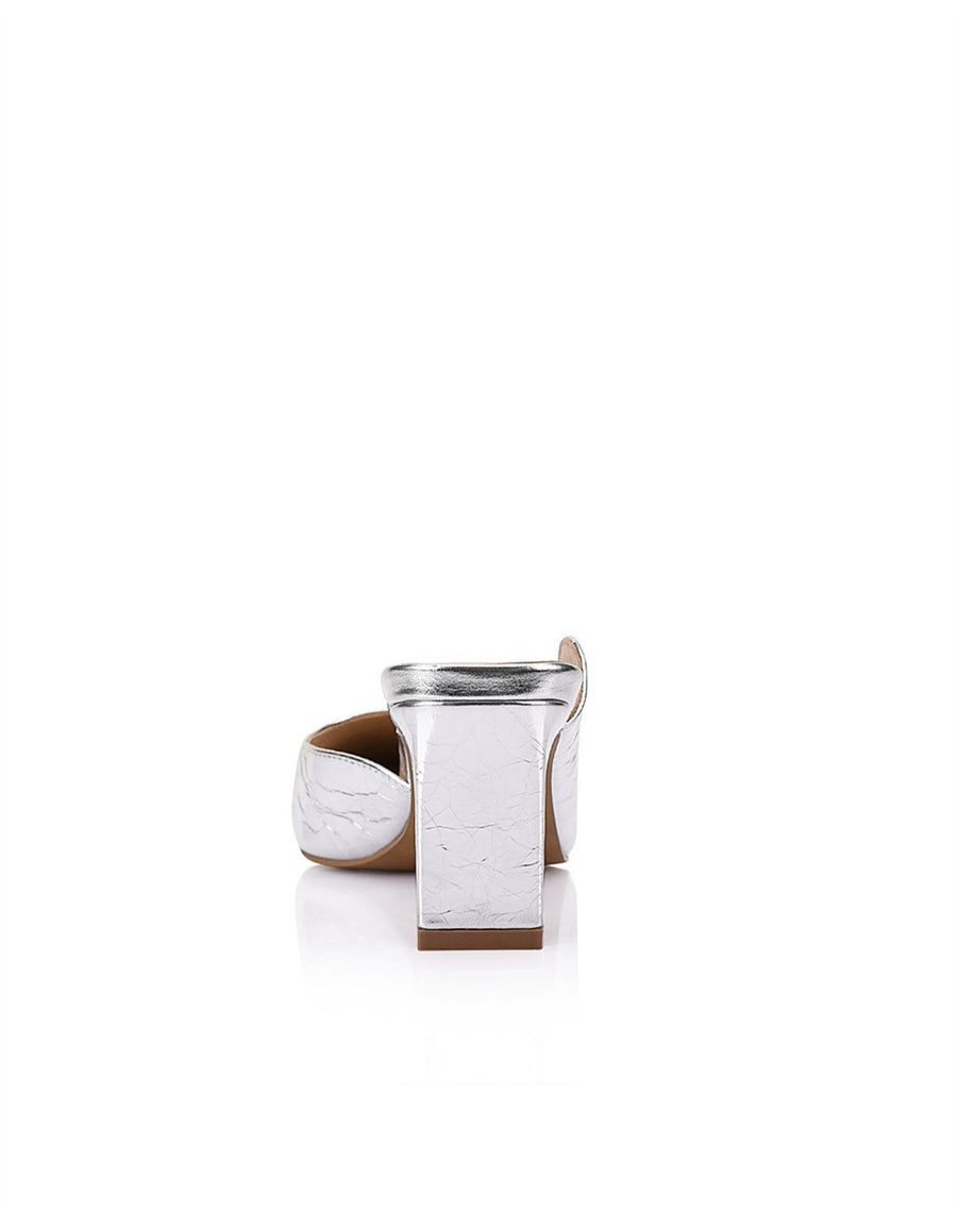 Lana Wilkinson Di Mule Silver Metallic