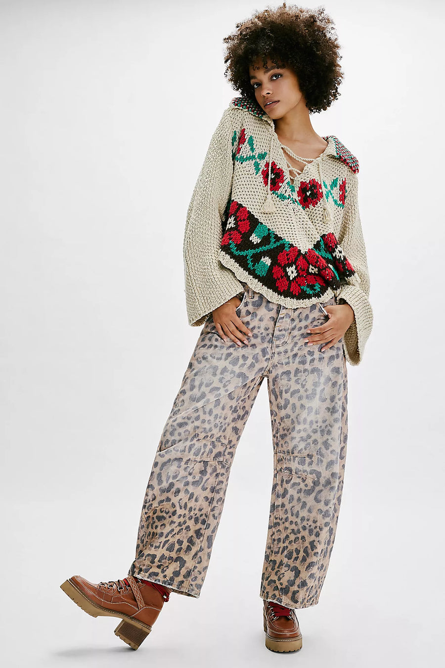 Free People Good Luck Printed - Brown Sugar