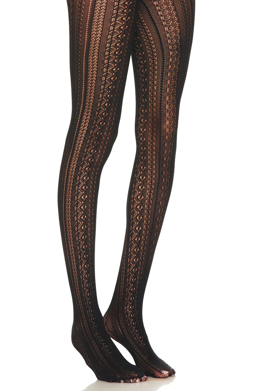 Petite Moments Knit Tights - Black ONE SIZE