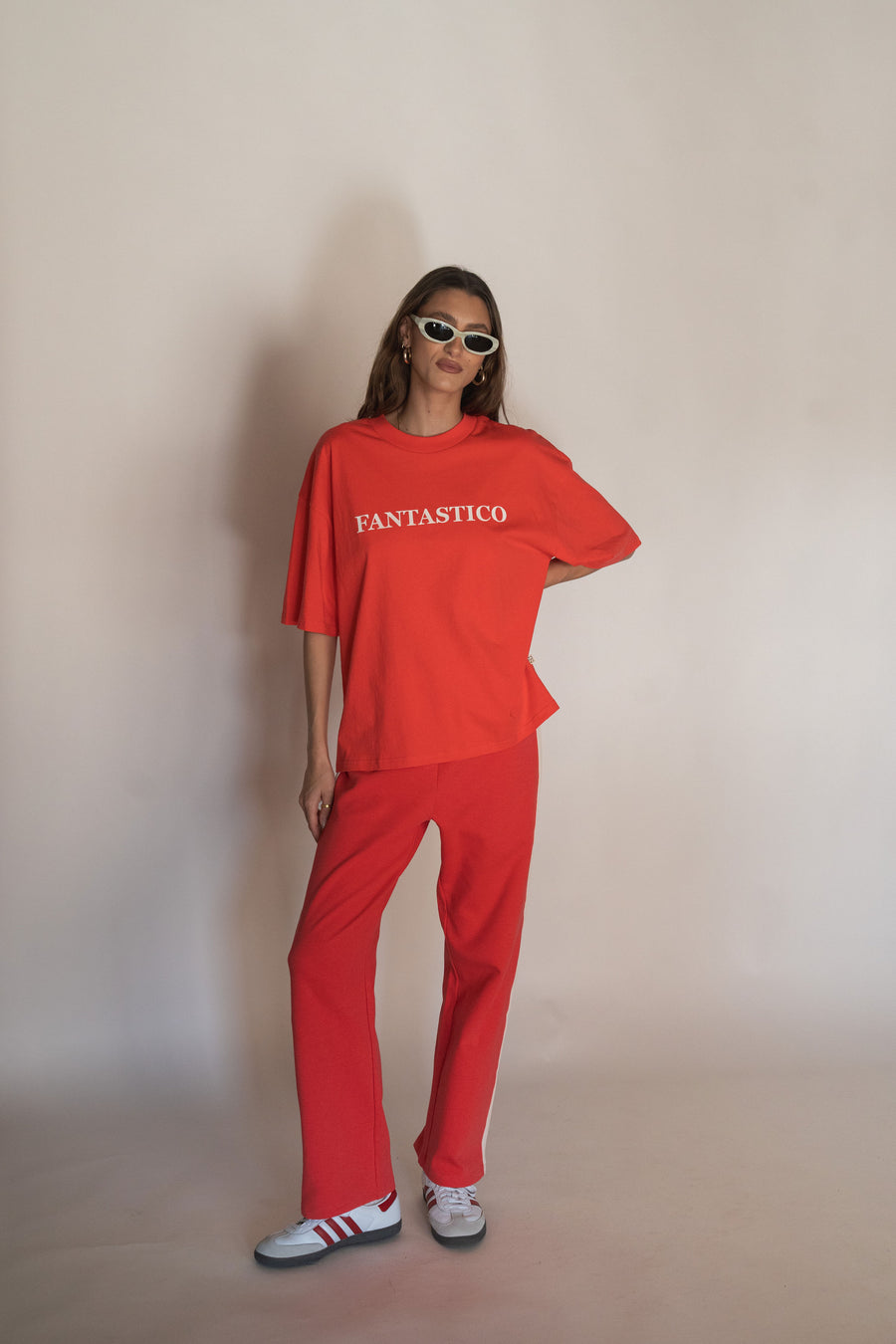 Araminta James Fantastico Tee - Lobster Red