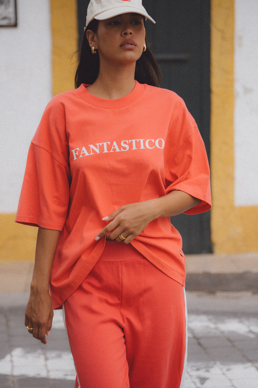 Araminta James Fantastico Tee - Lobster Red