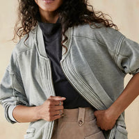 Free People Robby deals Bomber / Washed Army M